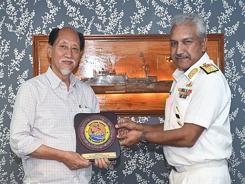 Nagaland CM Neiphiu Rio visits Indian Navy frontline platforms in Visakhapatnam