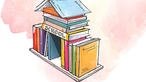 The School Education Department has set a target of enrolling around five lakh students this year. (Express Illustrations)
