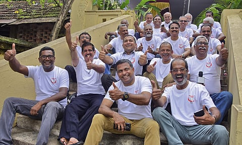 The group had reunited from across different countries after 42 years