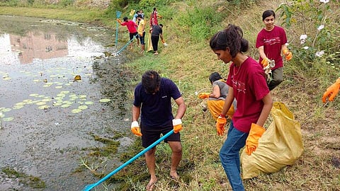Volunteers at work