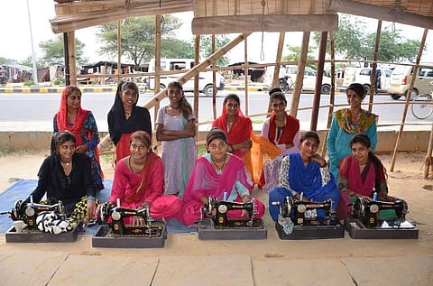 The girls are trained in skills as well as language and math
