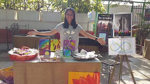 Maanavi at her stall
