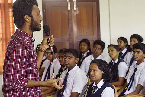 Arjun during a session