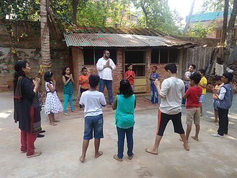 Prasanth Gangadharan along with his students