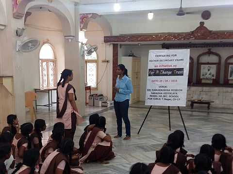 Madhumitha Jayaram conducting the workshop