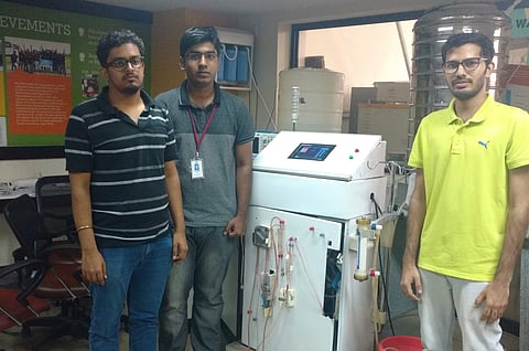 PES University students who designed the new dialysis machine
