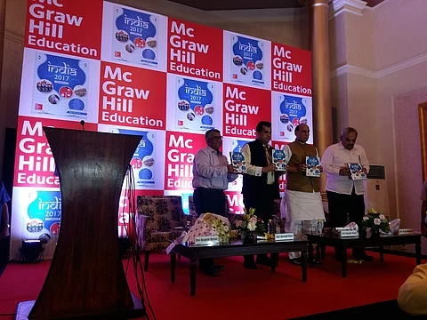 At the launch of Rajiv Mehrishi's book, India 2017 Yearbook