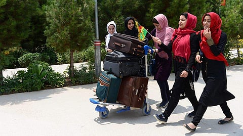 All-girls robotics team from Afghanistan arrived in Washington in the last minute