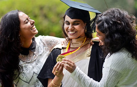 Vidhya was among the nine others to be conferred a degree in MSc Digital Society
