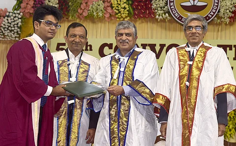 Nandan Nilekani was the Chief Guest at the Graduation Ceremony of IIT-M
