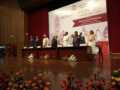 President Pranab Mukherjee and CM Siddaramaiah were present in the convocation