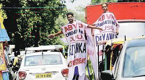 The current student body is presently divided between the ABVP and the NSUI