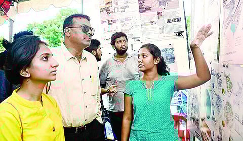 Over 100 students of the Midas Architecture College displayed their work