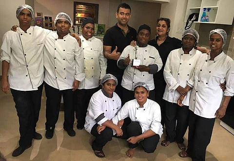 They are professionally trained at Winners for 6 months before they start working in this cafe