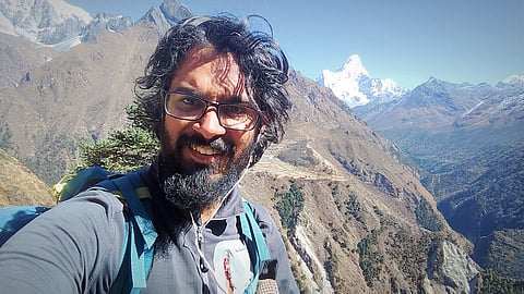 Jatin Adlakha indulges in a selfie in high passes