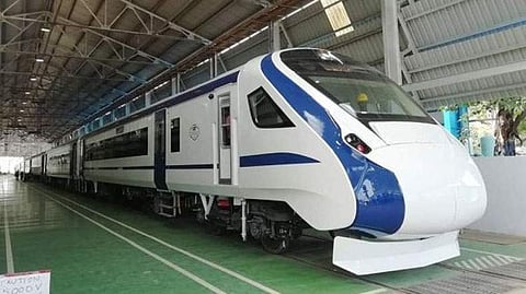 The swanky 16-coach prototype without a locomotive (engine) will cut travel time by 15 per cent compared to the Shatabdi