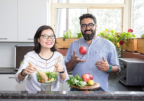 Dhananjai and Rashmi, founders of PupleBasil provides you healthy and fast food
