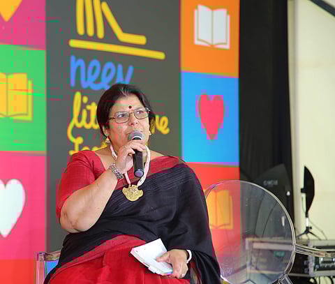 Author Paro Anand at the Neev Literature Festival