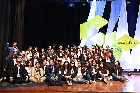 JobsForHer team is planning to add a few more user-friendly features by the next International Women's Day (Pic: Neha Bagaria)