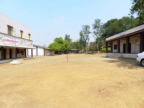 Classes are currently being held in the open due to the fear of earthquakes (Pic: Google images)