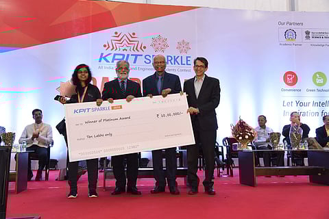 Team Electrodes bagged the Platinum award at the KPIT Sparkle —2018