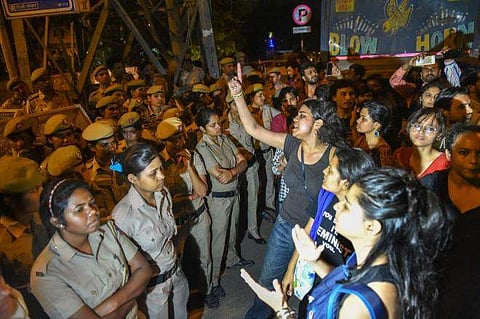 The protest was a result of several allegations against the college authorities including restrictions on teachers and students (representative image) | PTI
