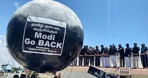 The hashtag #GoBackModi is trending at number one in the country and at number three worldwide