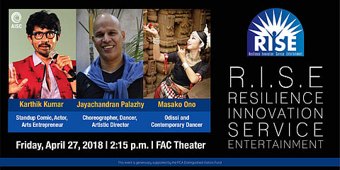 The RISE Speaker Series is a free to attend community event, which will be held on April 27