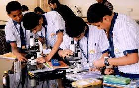 The students get a chance to interact and get a feel of a real science environment