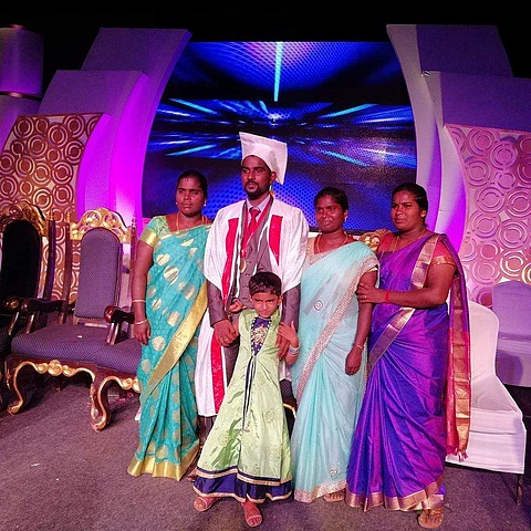Dr Muruganantham's village put together a special programme for him after he completed his MBBS degree