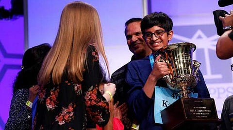 Indian-American Karthik Nemmani was declared the champion of the 2018 Scripps National Spelling Bee, winning on the word 'koinonia'
