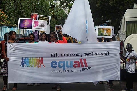 The walk brought together gender activists and the general public in the pursuit of equal rights