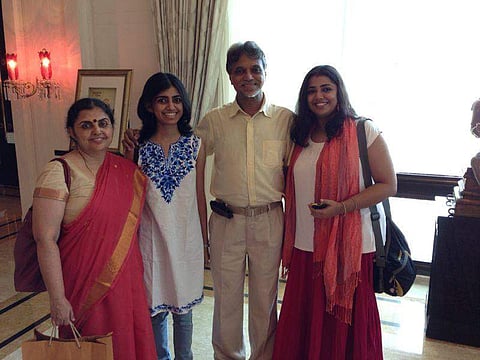 Aditi Maithreya (second from left) and her family who togetjer run The Phoenix Company