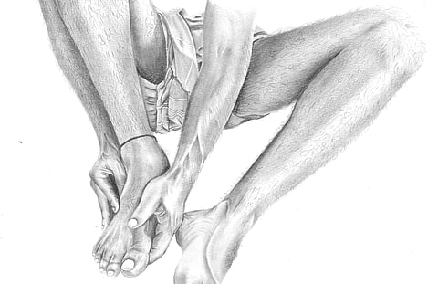 One of Mahesh's artwork