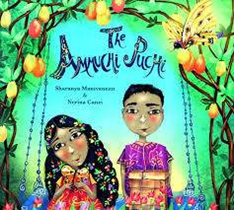 The two kids love listening to their grandmother's stories, particularly the scary one about the ghost in the tree