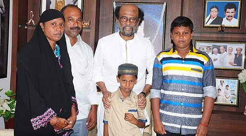 The class II boy from Erode found the support and appreciation from superstar Rajinikanth