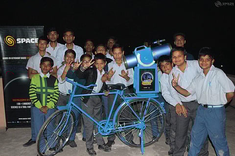 Space Foundation regularly holds night observation programme for kids where they are briefed about various aspects of the sky