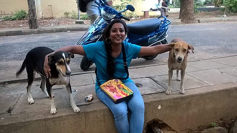 Preethi says she feeds about 20-25 dogs on campus