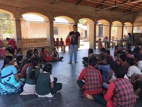 Theatre Nisha also works with Teach for India to conduct workshops in schools