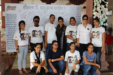 The survivors who work at Sheroes' Hangout Lucknow (pic: Facebook/SheRoes Hangout Lucknow)