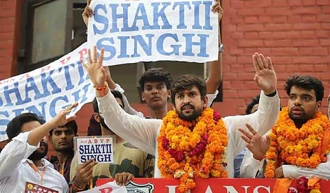 Shakti after winning the election in September (Pic: Shakti Singh/Facebook)