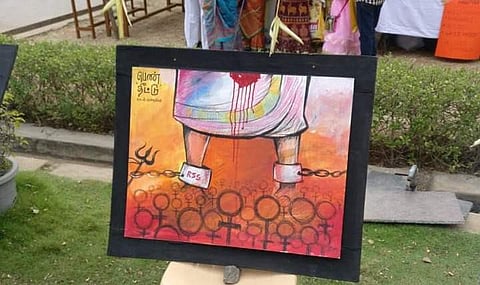 A painting displayed at the fest (pic: Facebook/ Unofficial Barkha Dutt)