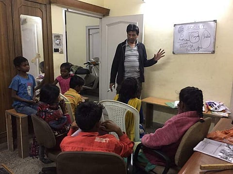 Jindal’s journey from a businessman in the international transport industry, who quit his business to go on to do something for the underprivileged children (Pic: Hariom Jindal)