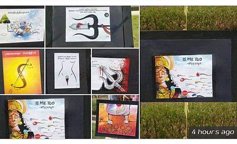 The display had evoked an angry response from right-wingers