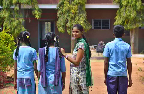 Tulsi Bai has been working for three years to enrol children in government schools (Pic: Pushkar V)