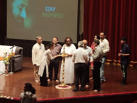 Sri Sri Ravi Shankar at J N Tata Auditorium