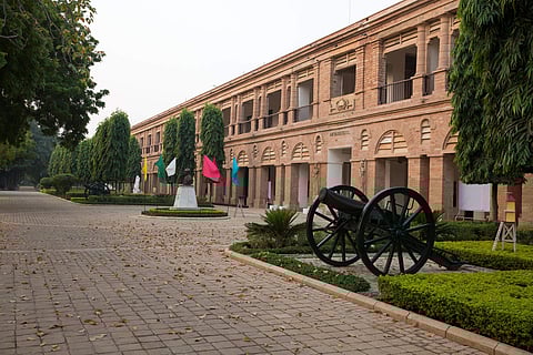 A scene in front of the school building (Pic: Scindia School)