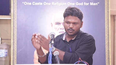 Kiruba feel he is being targeted because he organised protests on campus