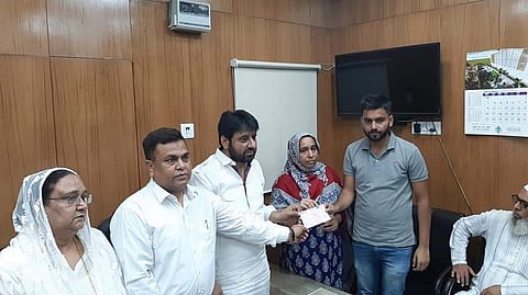 Haseeb and Ammi with Amanatullah Khan