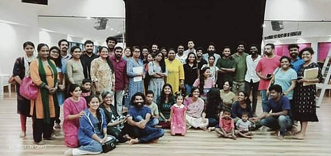 The members of the society along with the attendees at the launch event